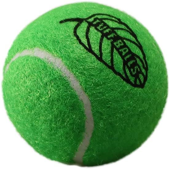 Petsport Mint Tuff Ball צעצועים כלבים | 2 חבילה בינונית חיית מחמד בטוחה וכדורי טניס גומי עמידים